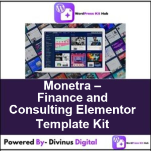 Monetra – Finance and Consulting Elementor Template Kit