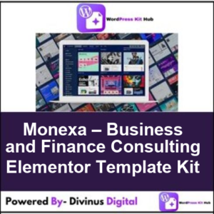 Monexa – Business and Finance Consulting Elementor Template Kit