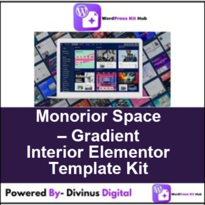Monorior Space – Gradient Interior Elementor Template Kit