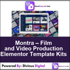 Montra – Film and Video Production Elementor Template Kits