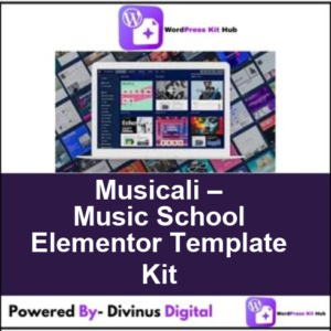 Musicali – Music School Elementor Template Kit