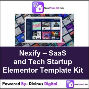 Nexify – SaaS and Tech Startup Elementor Template Kit