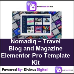 Nomadiq – Travel Blog and Magazine Elementor Pro Template Kit