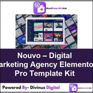 Nouvo – Digital Marketing Agency Elementor Pro Template Kit