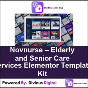 Novnurse – Elderly and Senior Care Services Elementor Template Kit