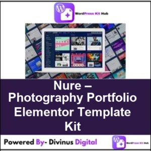 Nure – Photography Portfolio Elementor Template Kit