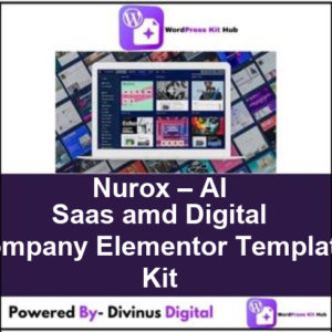 Nurox – AI Saas amd Digital Company Elementor Template Kit