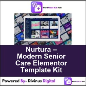 Nurtura – Modern Senior Care Elementor Template Kit