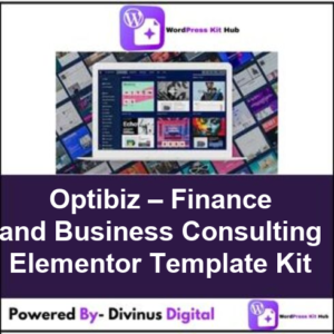 Optibiz – Finance and Business Consulting Elementor Template Kit