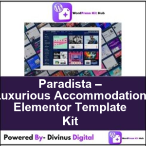 Paradista – Luxurious Accommodation Elementor Template Kit