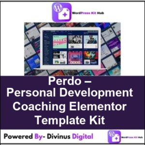 Perdo – Personal Development Coaching Elementor Template Kit