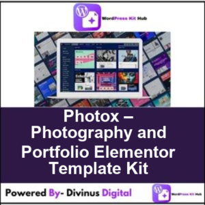 Photox – Photography and Portfolio Elementor Template Kit