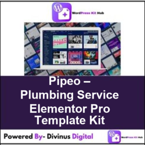 Pipeo – Plumbing Service Elementor Pro Template Kit