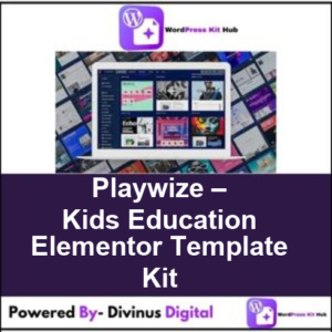 Playwize – Kids Education Elementor Template Kit