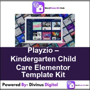 Playzio – Kindergarten Child Care Elementor Template Kit