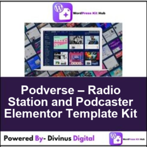 Podverse – Radio Station and Podcaster Elementor Template Kit