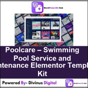 Poolcare – Swimming Pool Service and Maintenance Elementor Template Kit