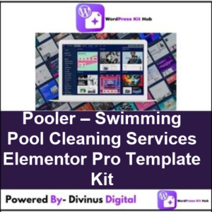Pooler – Swimming Pool Cleaning Services Elementor Pro Template Kit