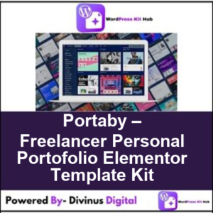 Portaby – Freelancer Personal Portofolio Elementor Template Kit