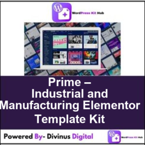Prime – Industrial and Manufacturing Elementor Template Kit
