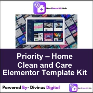Priority – Home Clean and Care Elementor Template Kit