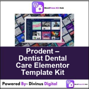 Prodent – Dentist Dental Care Elementor Template Kit