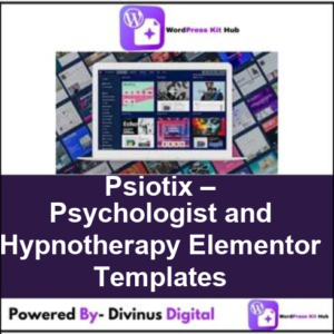 Psiotix – Psychologist and Hypnotherapy Elementor Templates