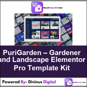PuriGarden – Gardener and Landscape Elementor Pro Template Kit