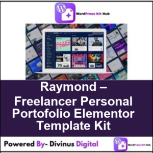 Raymond – Freelancer Personal Portofolio Elementor Template Kit