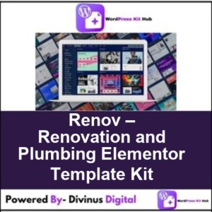 Renov – Renovation and Plumbing Elementor Template Kit