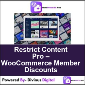 Restrict Content Pro – WooCommerce Member Discounts