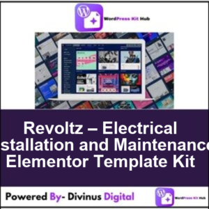 Revoltz – Electrical Installation and Maintenance Elementor Template Kit