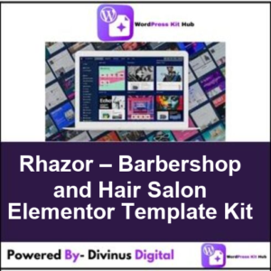 Rhazor – Barbershop and Hair Salon Elementor Template Kit