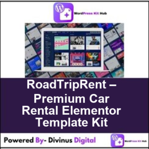 RoadTripRent – Premium Car Rental Elementor Template Kit