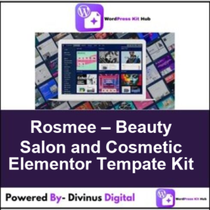 Rosmee – Beauty Salon and Cosmetic Elementor Tempate Kit