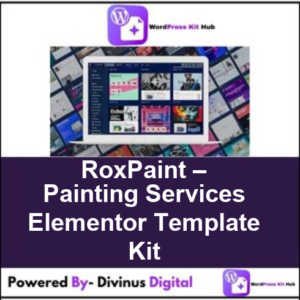 RoxPaint – Painting Services Elementor Template Kit