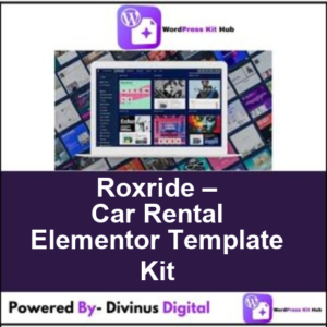 Roxride – Car Rental Elementor Template Kit