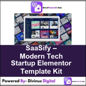 SaaSify – Modern Tech Startup Elementor Template Kit