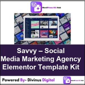 Savvy – Social Media Marketing Agency Elementor Template Kit