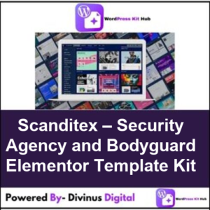Scanditex – Security Agency and Bodyguard Elementor Template Kit