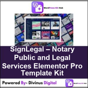 SignLegal – Notary Public and Legal Services Elementor Pro Template Kit