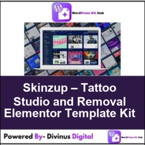 Skinzup – Tattoo Studio and Removal Elementor Template Kit
