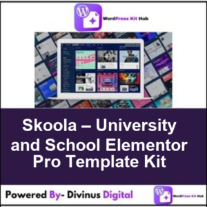 Skoola – University and School Elementor Pro Template Kit