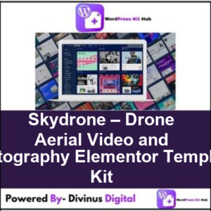 Skydrone – Drone Aerial Video and Photography Elementor Template Kit