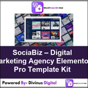 SociaBiz – Digital Marketing Agency Elementor Pro Template Kit