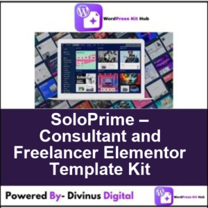 SoloPrime – Consultant and Freelancer Elementor Template Kit