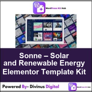 Sonne – Solar and Renewable Energy Elementor Template Kit