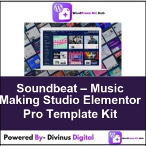 Soundbeat – Music Making Studio Elementor Pro Template Kit