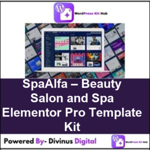 SpaAlfa – Beauty Salon and Spa Elementor Pro Template Kit