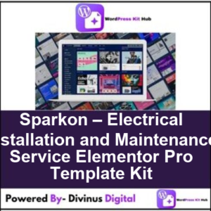 Sparkon – Electrical Installation and Maintenance Service Elementor Pro Template Kit